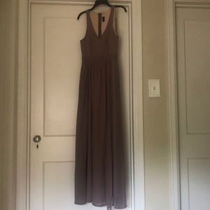 Taupe Windsor Maxi Dress